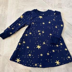 Hanna Andersson Navy sweatshirt dress, size 3t